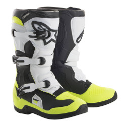 BOTTES ALPINESTARS TECH 3S YOUTH BLACK WHITW YELL