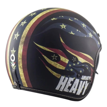 NOS NS-1 AMERIKANISCHER SCHWERER SCHWARZER HELM