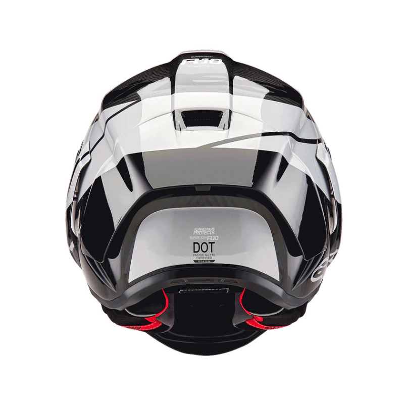 ALPINESTARS SUPERTECH R10 ELEMENT BLK HELMET C. SIL