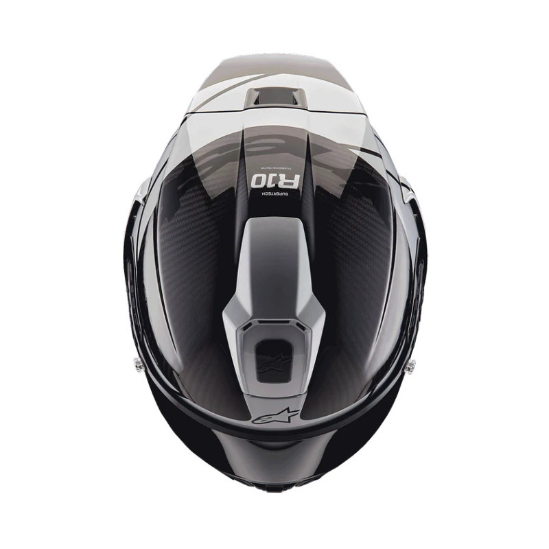 ALPINESTARS SUPERTECH R10 ELEMENT BLK HELM C. SIL
