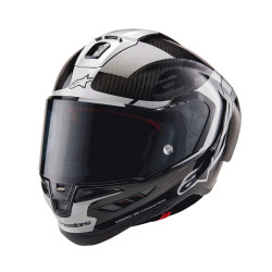 ALPINESTARS SUPERTECH R10 ELEMENT BLK HELM C. SIL