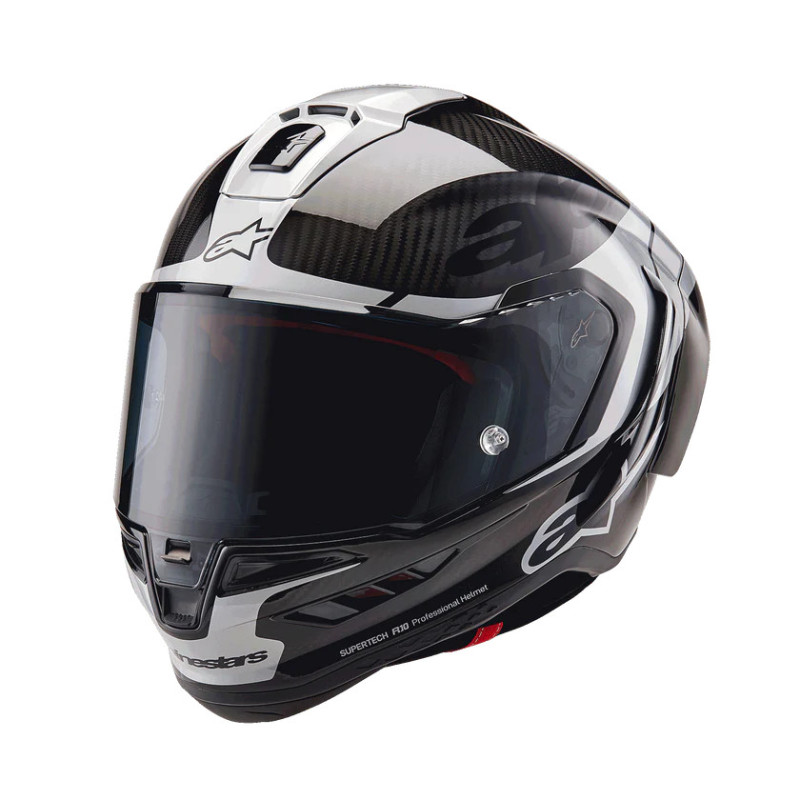 CASCO ALPINESTARS SUPERTECH R10 ELEMENT BLK C. SIL