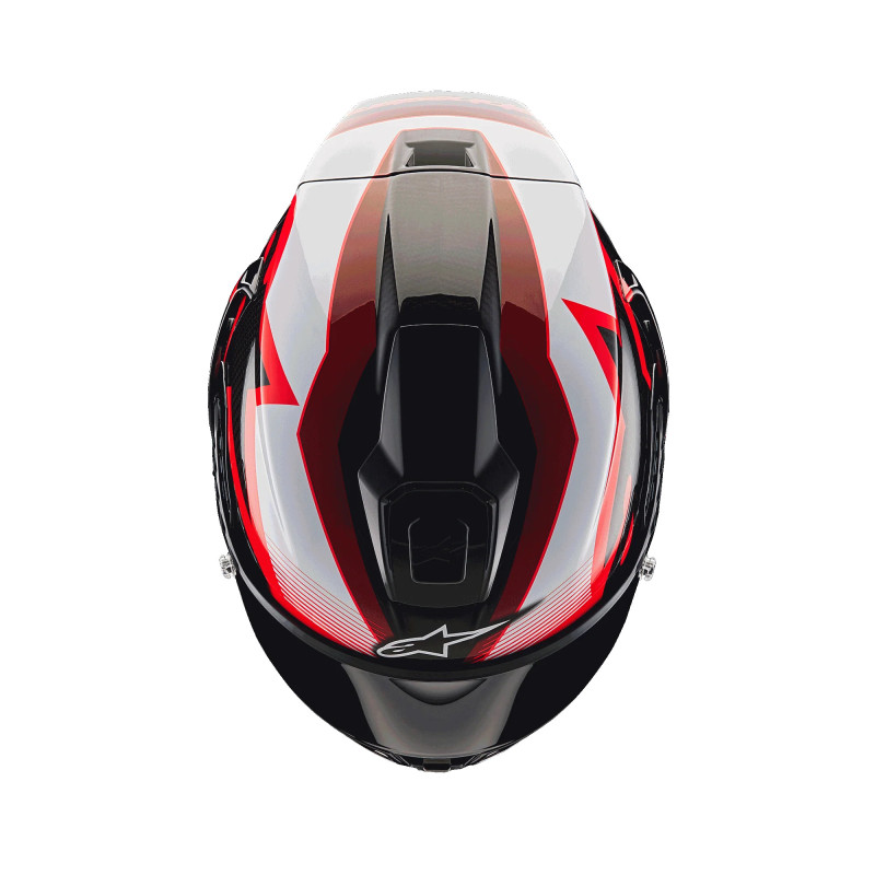 ALPINESTARS SUPERTECH R10 TEAM HELMET BLACK C. ROUGE