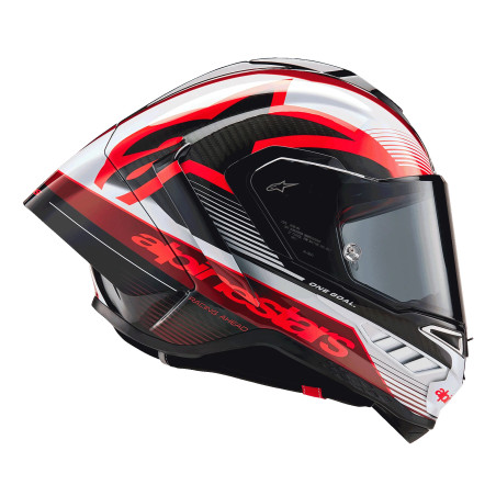 CASCO ALPINESTARS SUPERTECH R10 TEAM BLACK C. RED