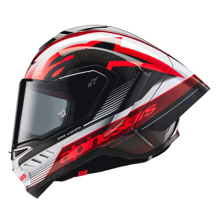ALPINESTARS SUPERTECH R10 TEAM HELMET BLACK C. ROUGE