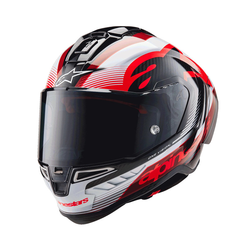 CASCO ALPINESTARS SUPERTECH R10 TEAM BLACK C. RED