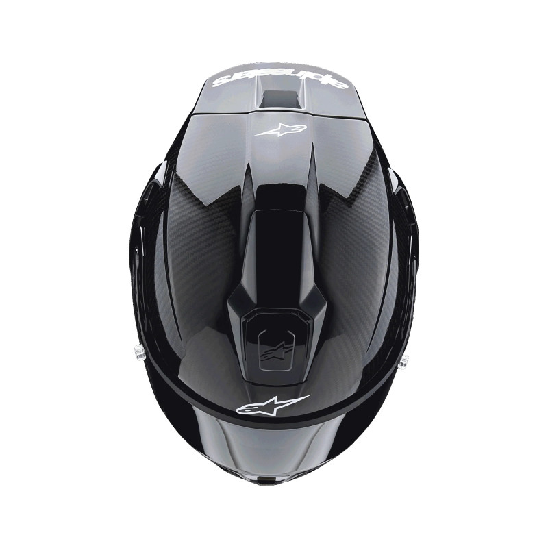 ALPINESTARS SUPERTECH R10 MASSIV SCHWARZ CARBON HELM
