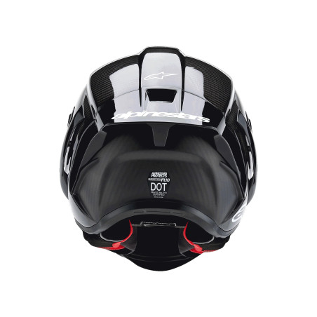 CASQUE ALPINESTARS SUPERTECH R10 SOLID BLACK CARBON HELMET