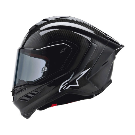 ALPINESTARS SUPERTECH R10 SOLID BLACK CARBON HELMET
