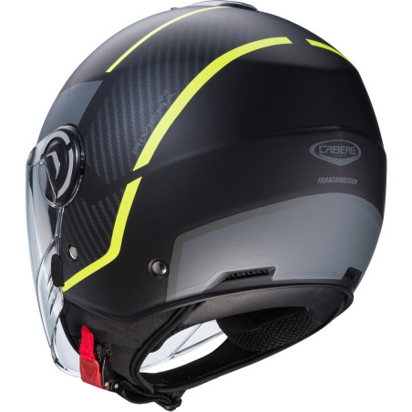 CABERG RIVIERA V4X GEO BLACK YELLOW ANTHRACITE HELMET