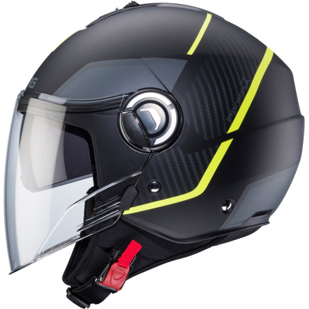 CABERG RIVIERA V4X GEO BLACK YELLOW ANTHRACITE HELMET