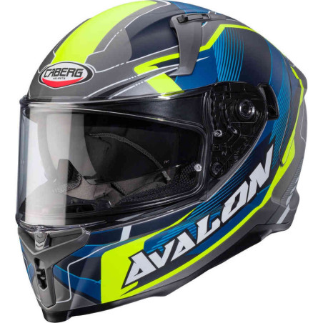 CABERG AVALON X OPTIC GREY BLUE YELLOW FLUO HELMET
