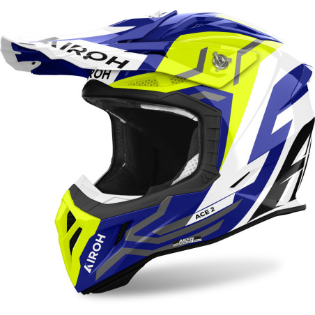 CASCO AIROH AVIATOR ACE2 AMARILLO TIERRA BRILLO