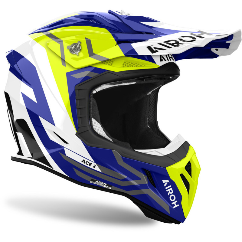 CASCO AIROH AVIATOR ACE2 AMARILLO TIERRA BRILLO