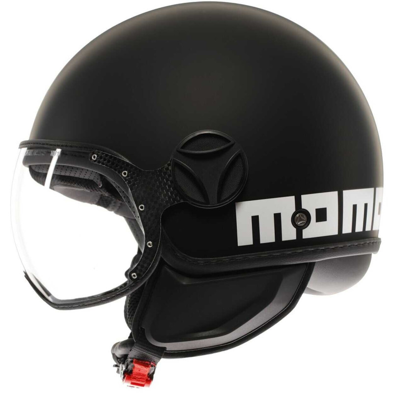 MOMO FGTR CLASSIC MATT SCHWARZ WEISSER HELM