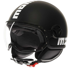 MOMO FGTR CLASSIC MATT SCHWARZ WEISSER HELM