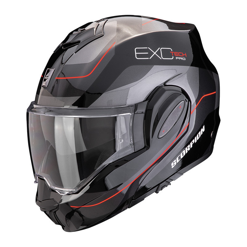 HELMET SCORPION EXO TECH EVO PRO COMMUTA BLACK ORANGE YELLOW