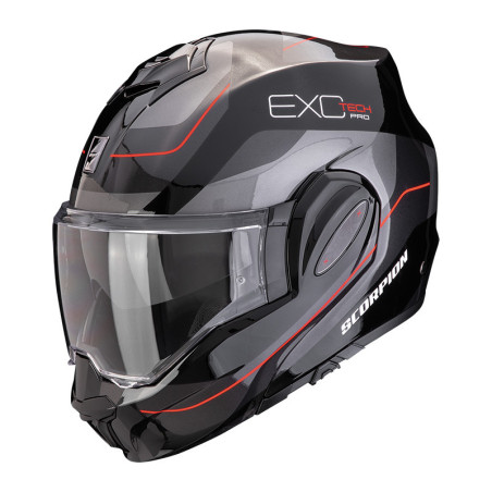 CASQUE SCORPION EXO TECH EVO PRO COMMUTA NOIR ORANGE JAUNE