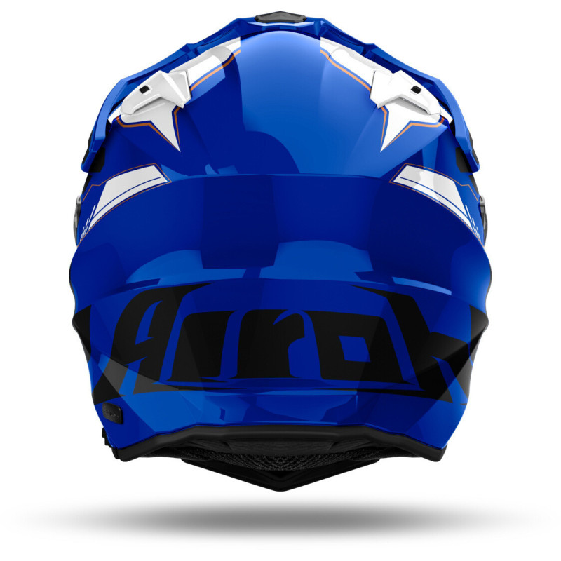 AIROH COMMANDER 2 OFFENBAREN BLAUEN GLANZ HELM