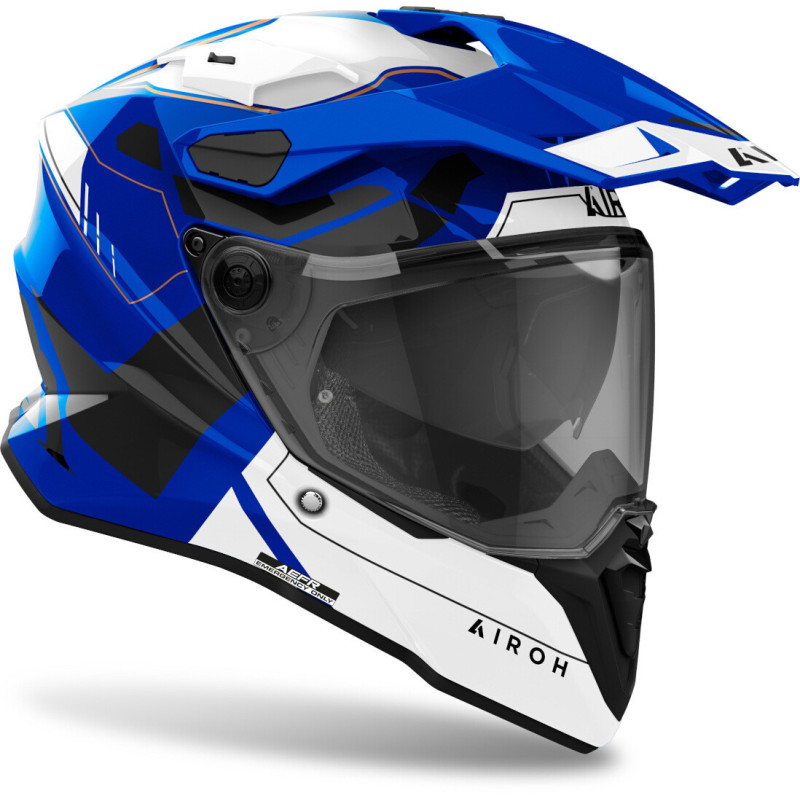 Casco Airoh Commander 2 Reveal blu lucido