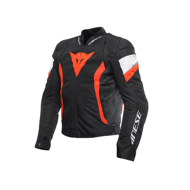 DAINESE AVRO 5 JACKE SCHWARZ ROT FLUO WEISS