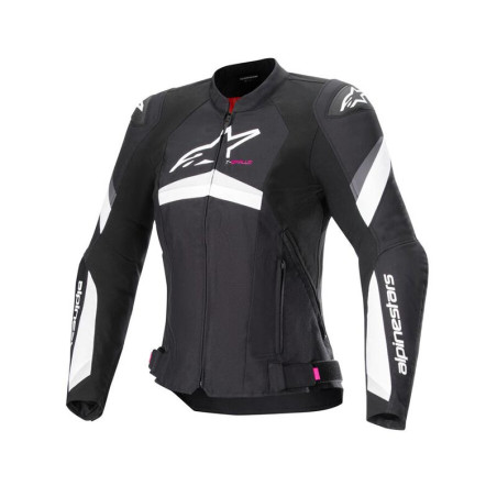 VESTE FEMME ALPINESTARS T-GP PLUS R V4 NOIR BLANC