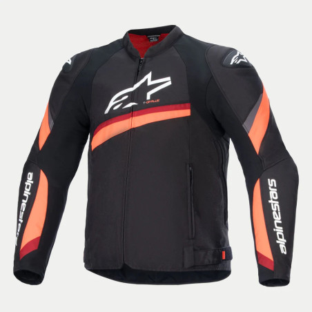 CHAQUETA ALPINESTARS T-GP PLUS R V4 NEGRO ROJO FLUO
