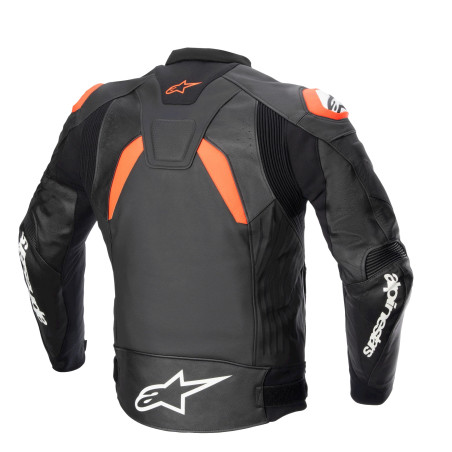 GIACCA ALPINESTARS GP PLUS V4 PELLE BLACK RED WHITE