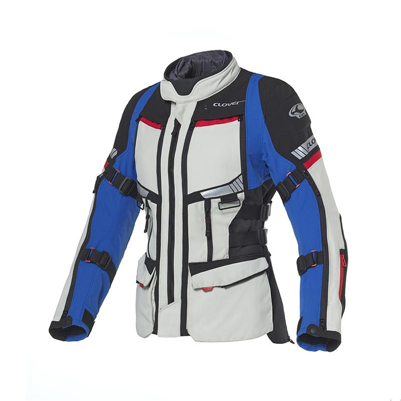 CHAQUETA CLOVER GTS-5 WP AZUL GRIS SEÑORA