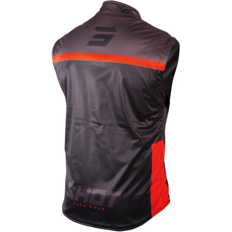 BODYWARMER SHOT LITE BLACK RED