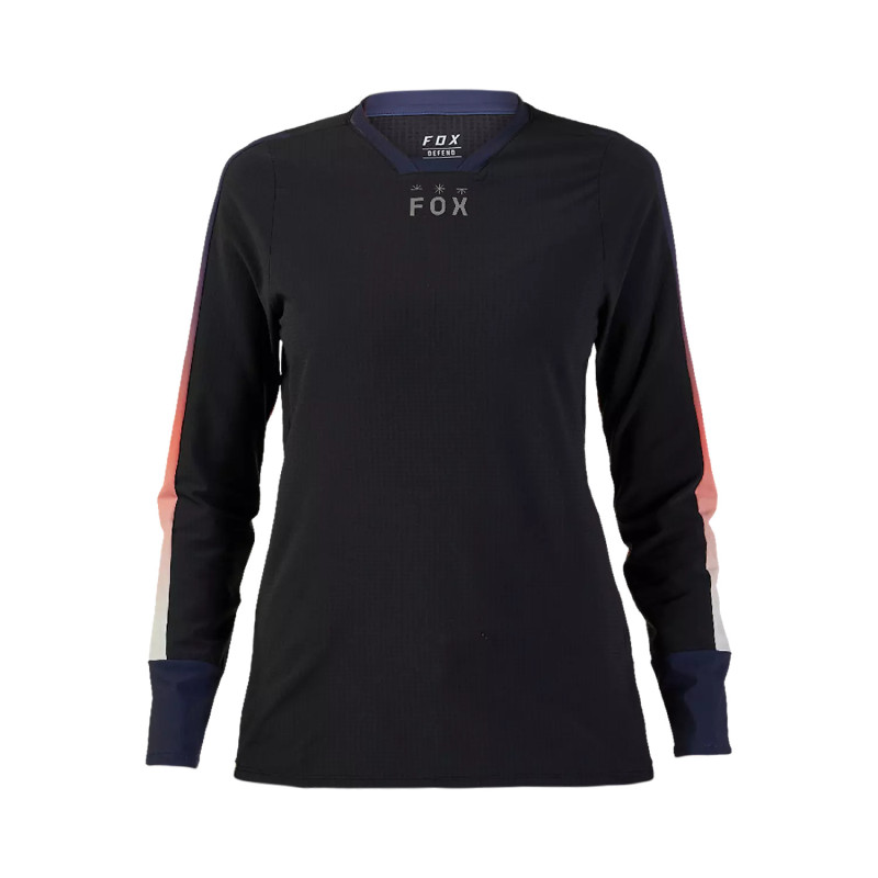 FOX DEFEND THERMAL LUNAR BLACK WOMEN'S MTB JERSEY
