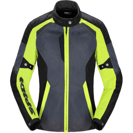 CHAQUETA SPIDI TEK NET AMARILLO FLUO PARA MUJER