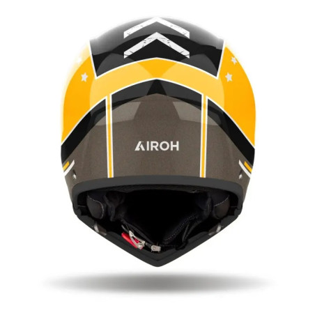 Casco Airoh J110 Command amarillo brillo