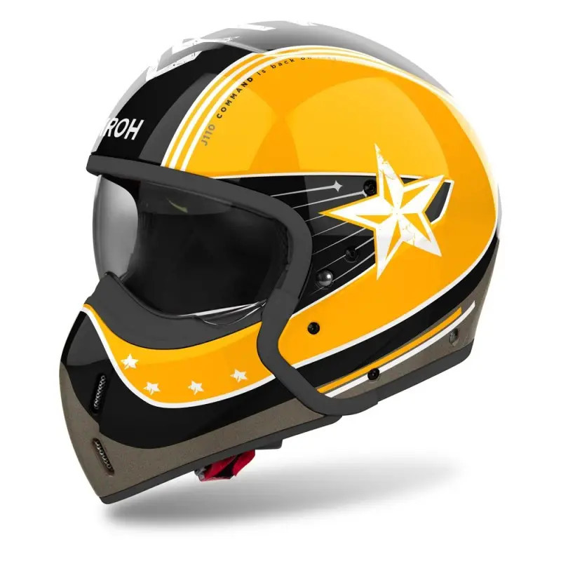 Airoh J110 Command gelb glänzender Helm