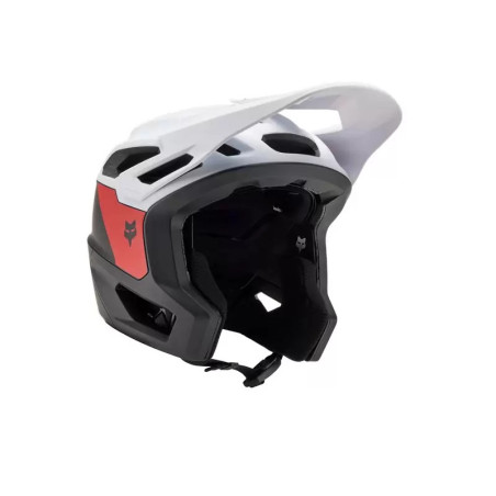 Fox Droframe Pro Nyf Helm schwarz weiß