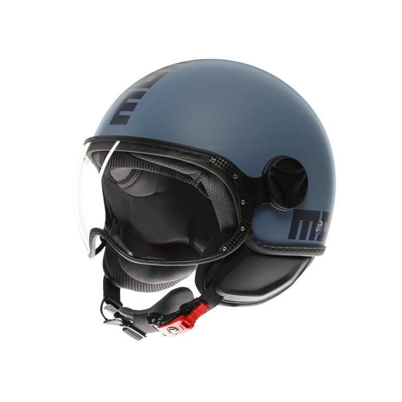 Momo FGTR Classic Matt Staubig blauer Helm