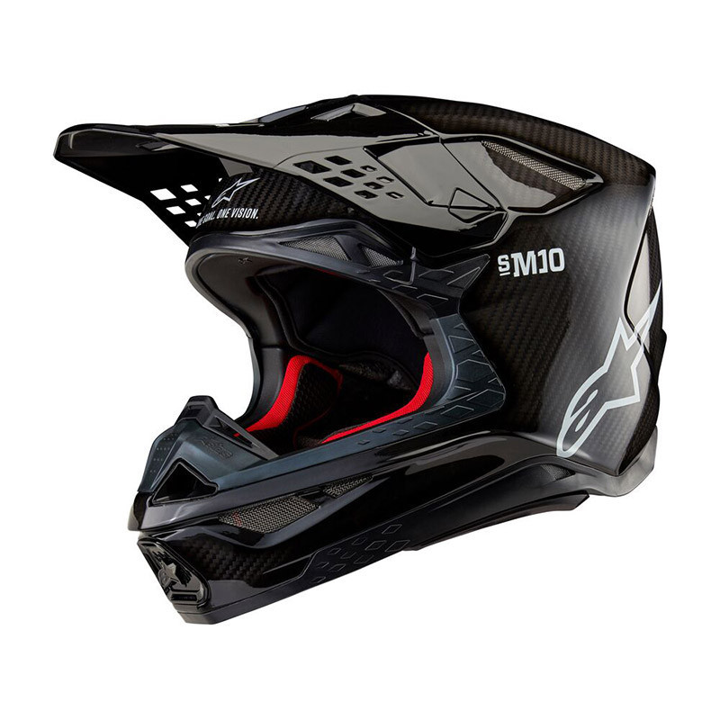 Casco Alpinestars Supertech S-M10 solid black carbon