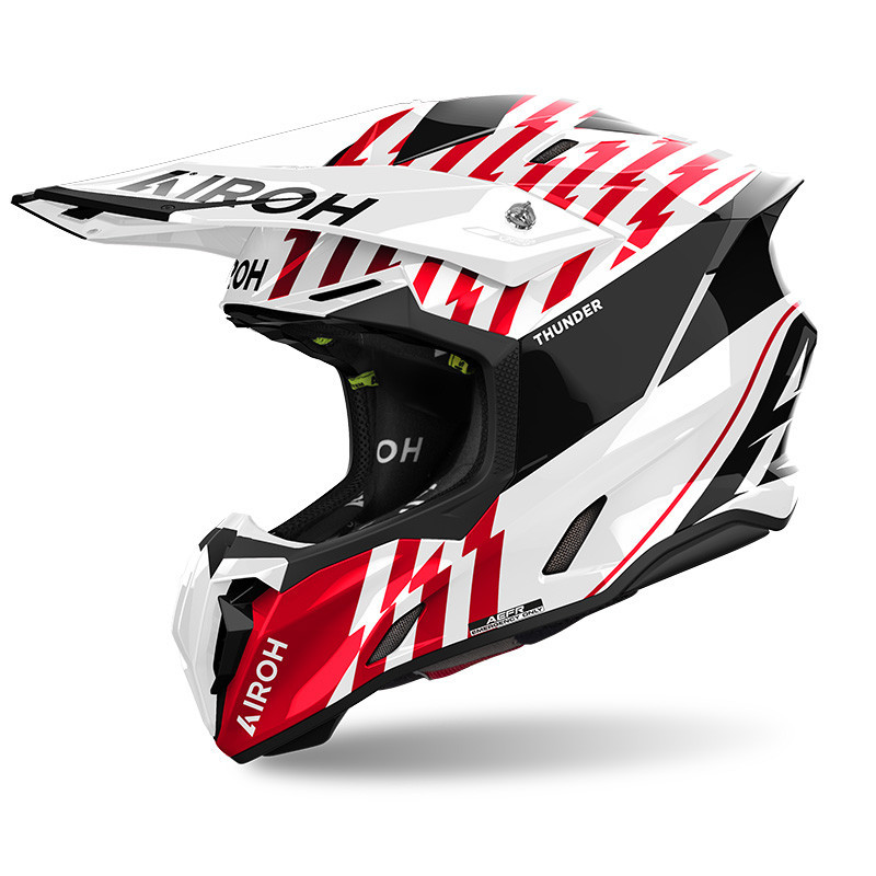 Casque Airoh Twist 3 Thunder rouge brillant