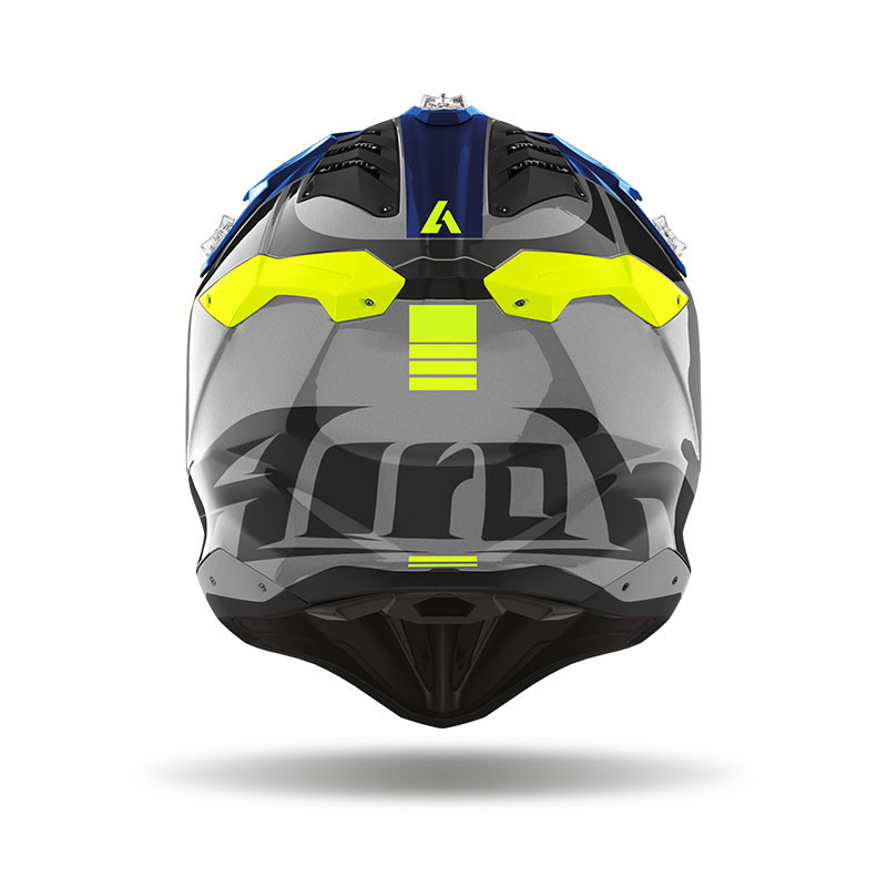 Helm Airoh Aviator 3 Push Blue Gloss