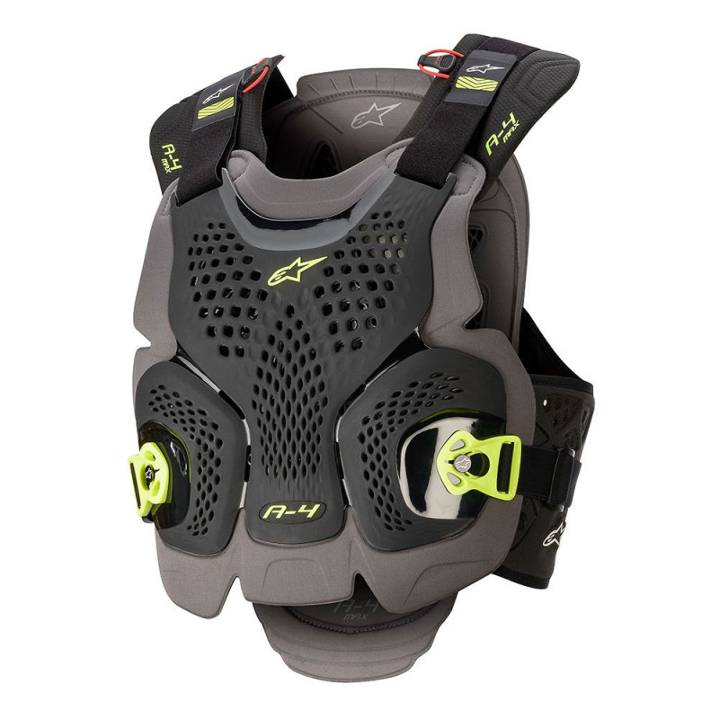 Alpinestars A-4 Max Brustgeschirr schwarz gelb