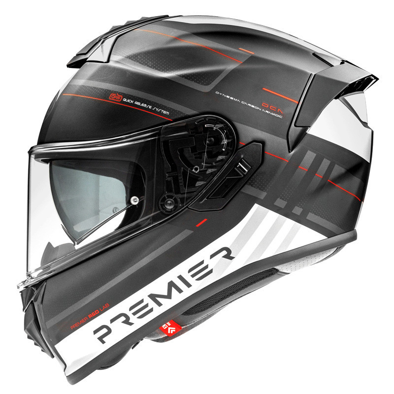 Casco Premier Evoluzione SP 2 BM nero bianco rosso
