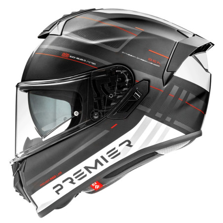 Casco Premier Evoluzione SP 2 BM nero bianco rosso