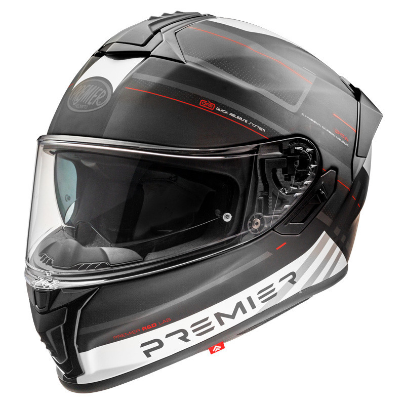 Casco Premier Evoluzione SP 2 BM nero bianco rosso