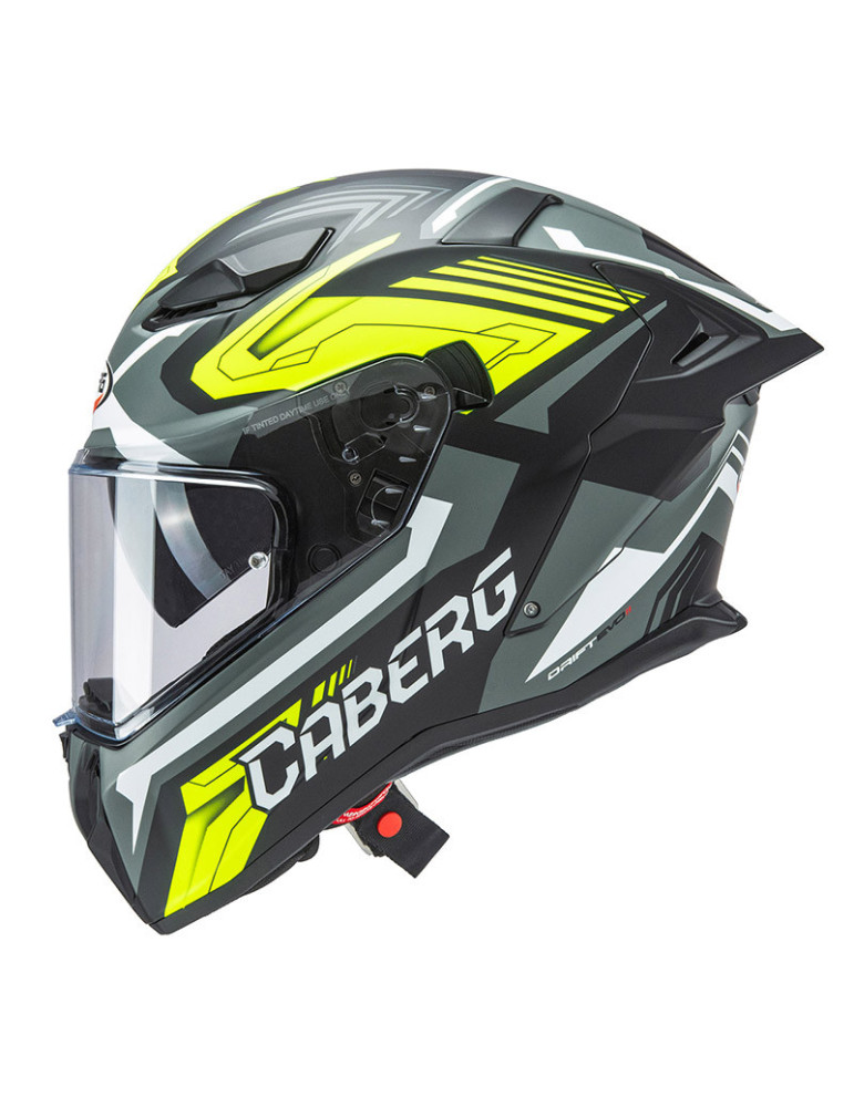 Casco Caberg Drift Evo 2 Jarama nero opaco grigio giallo