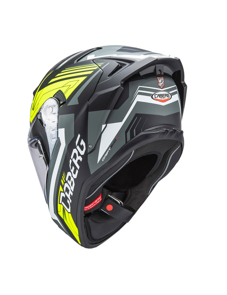 Casco Caberg Drift Evo 2 Jarama nero opaco grigio giallo