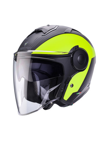 Caberg Soho Milano helmet matt black yellow