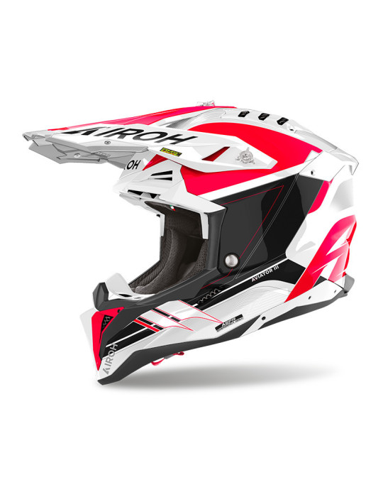 Airoh Aviator 3 Saber rot glanz helm