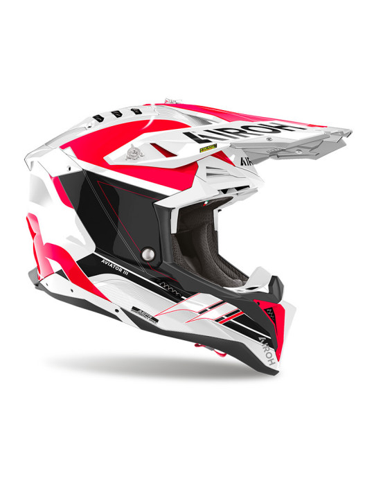 Casque Airoh Aviator 3 Saber red gloss