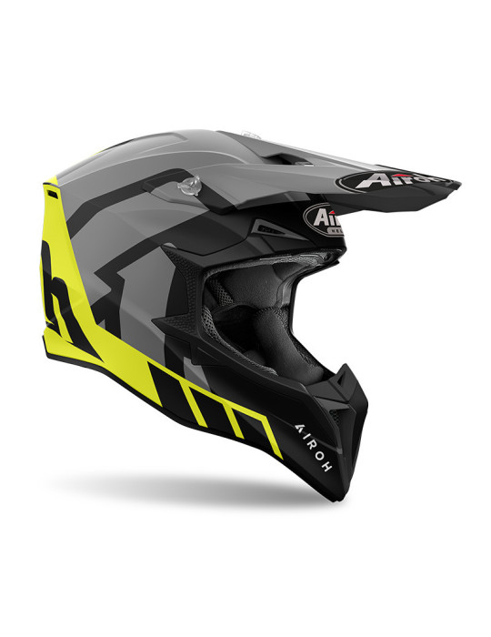 Casque Airoh Wraap Reloaded jaune mat