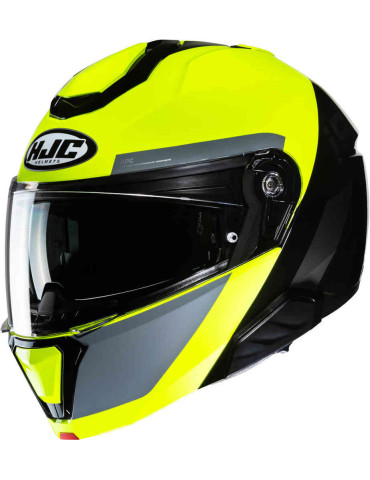 Helm HJC I 91 Bina MC3H grau gelb